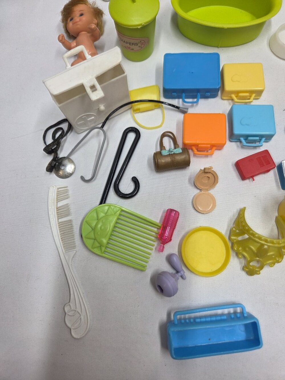Barbie and Fashion Doll Accessories Lot Boots Bags Doctor - Picture 3 of 11